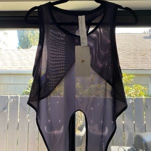 Fabletics Marissa Tie Up Mesh Tank - XXL
